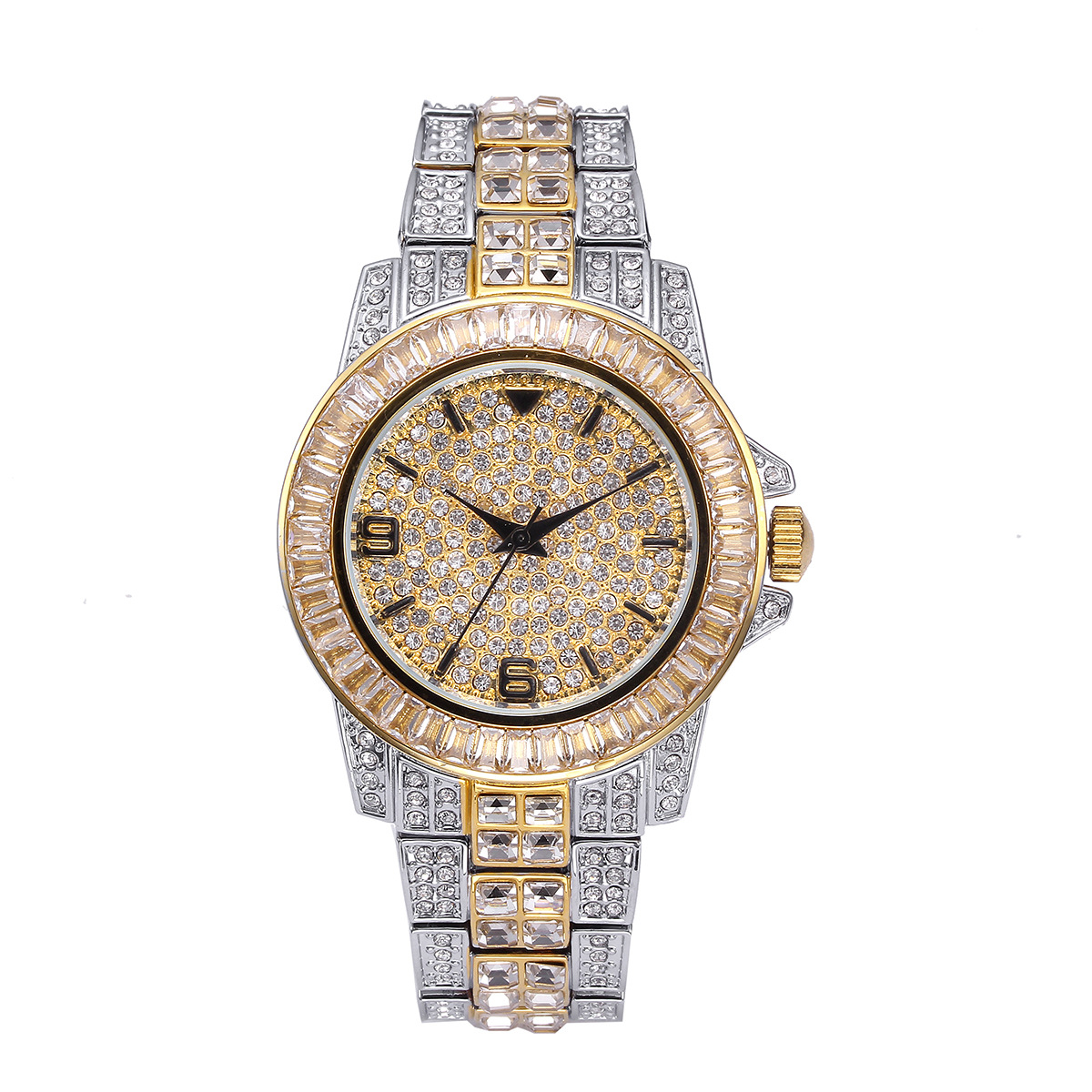 Jewelry With Watches - ساعات كوارتز فاخرة مرصعة بالكامل بالأحجار