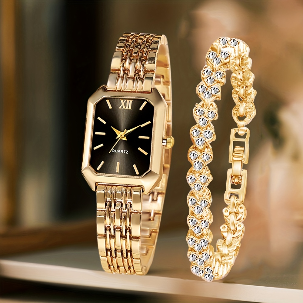 Jewelry Watches Women - قطعتان من ساعات اليد النسائية الأنيقة