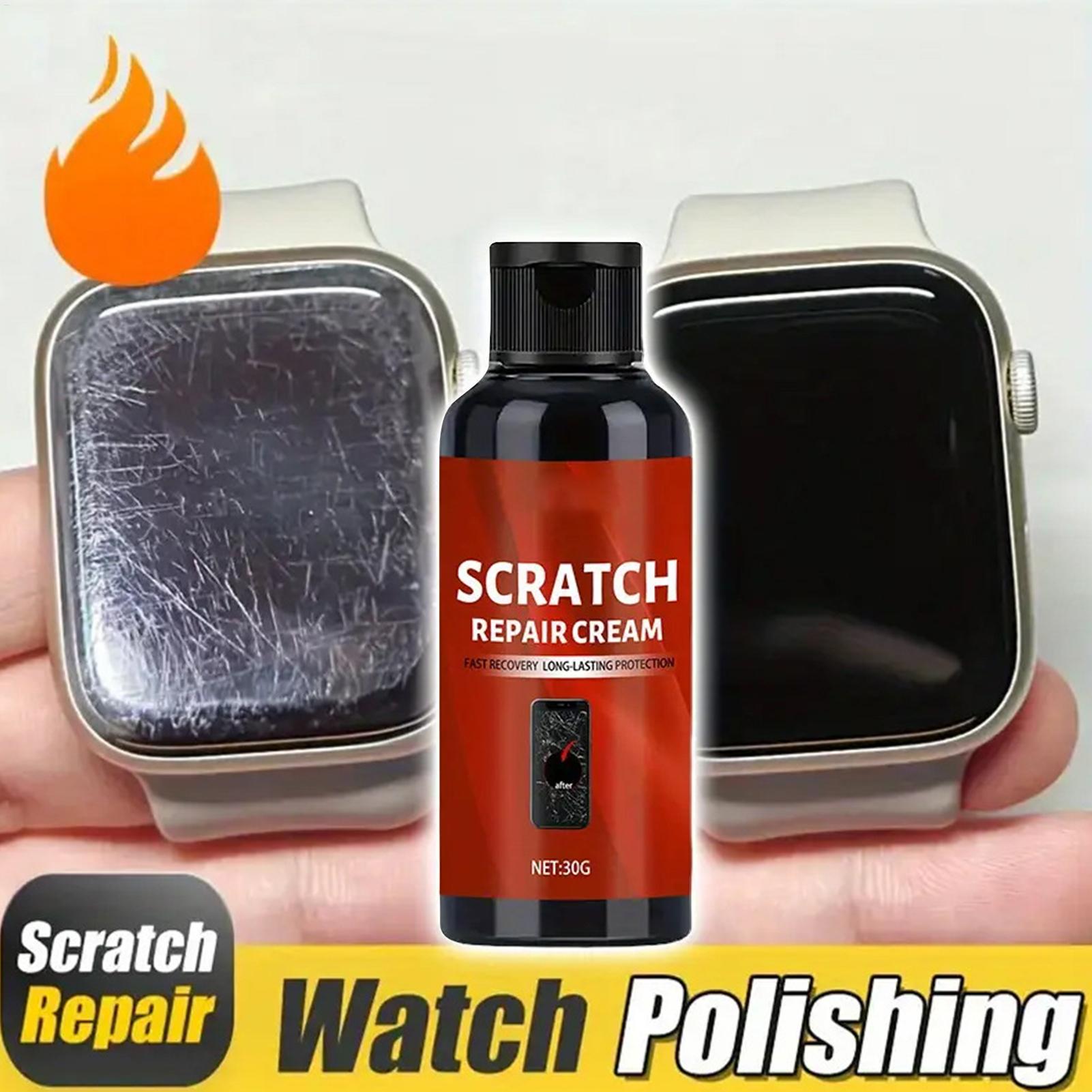 Watch Repair Tool Kit - كريم إزالة الخدوش وتلميع الزجاج، طقم