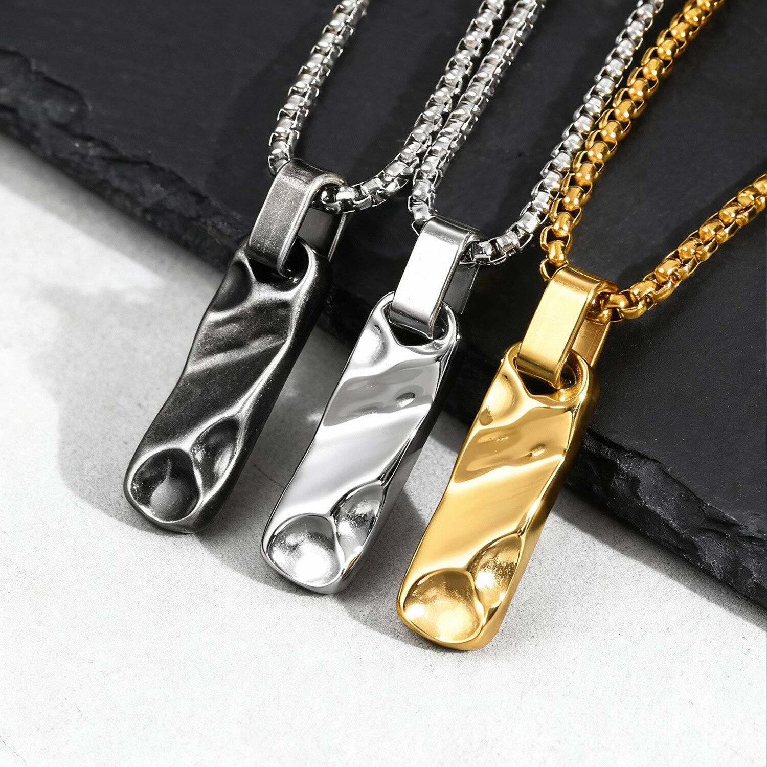 Mens Dog Tag Necklace - قلادات قلادة Dogtag الصغيرة للرجال والأولاد،
