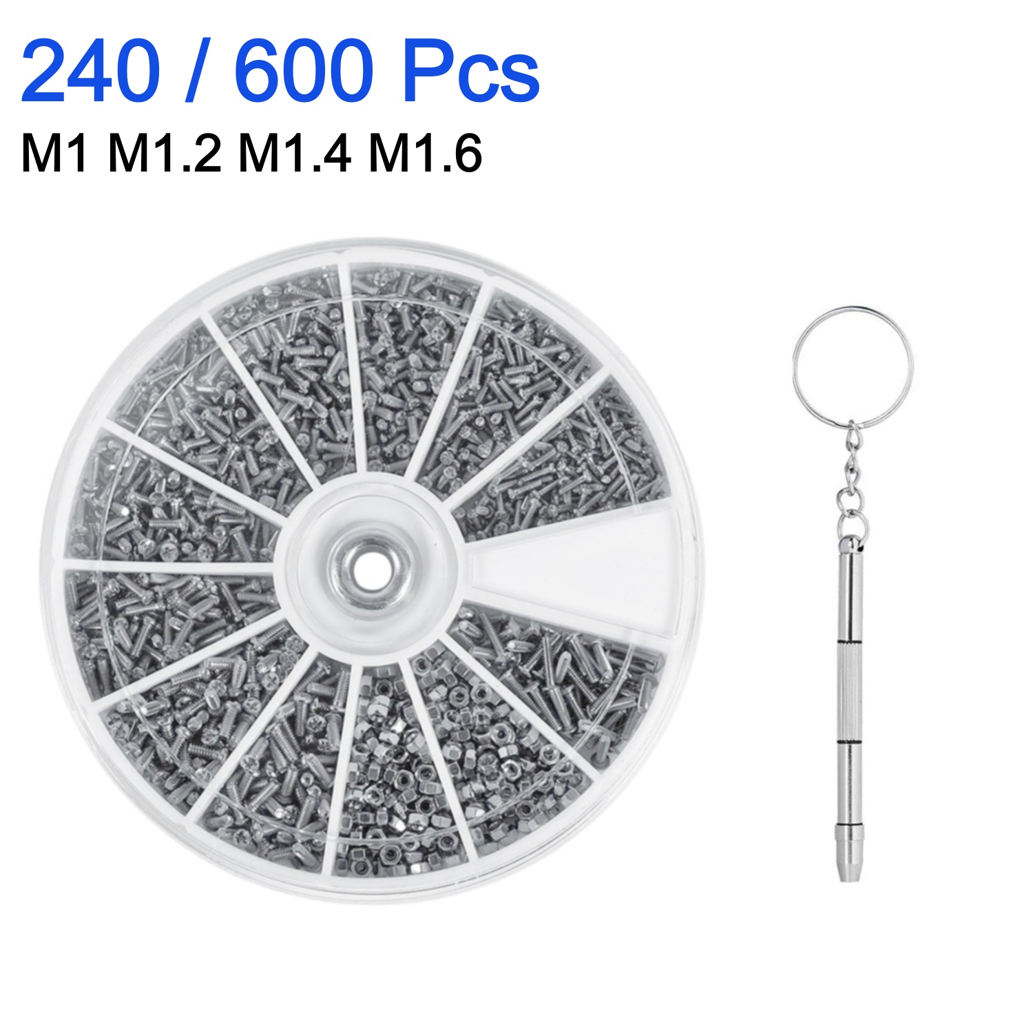 Watch Repair Tool Kit - مجموعة مفكات براغي صغيرة 240/600 قطعة،