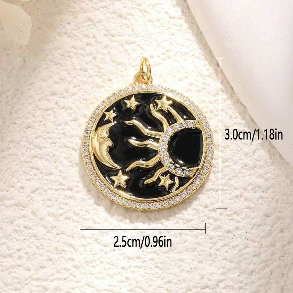 قطعة واحدة من الزركون النحاسي  - مراجعة Moon Star Earrings وسعره