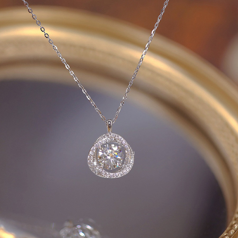 925 فضة مجوهرات رائعة كريستال  - مراجعة Crystal Choker Necklace وسعره