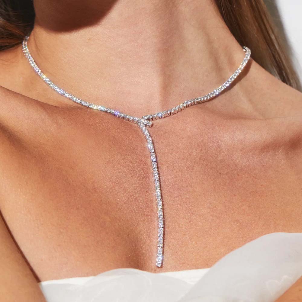Stonenfans طويل Y على شكل الوه - مراجعة Crystal Choker Necklace وسعره