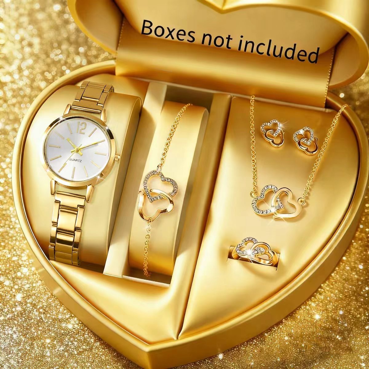 6 قطع من ساعات الكوارتز النسائ - مراجعة Jewelry Clasp Watches وسعره