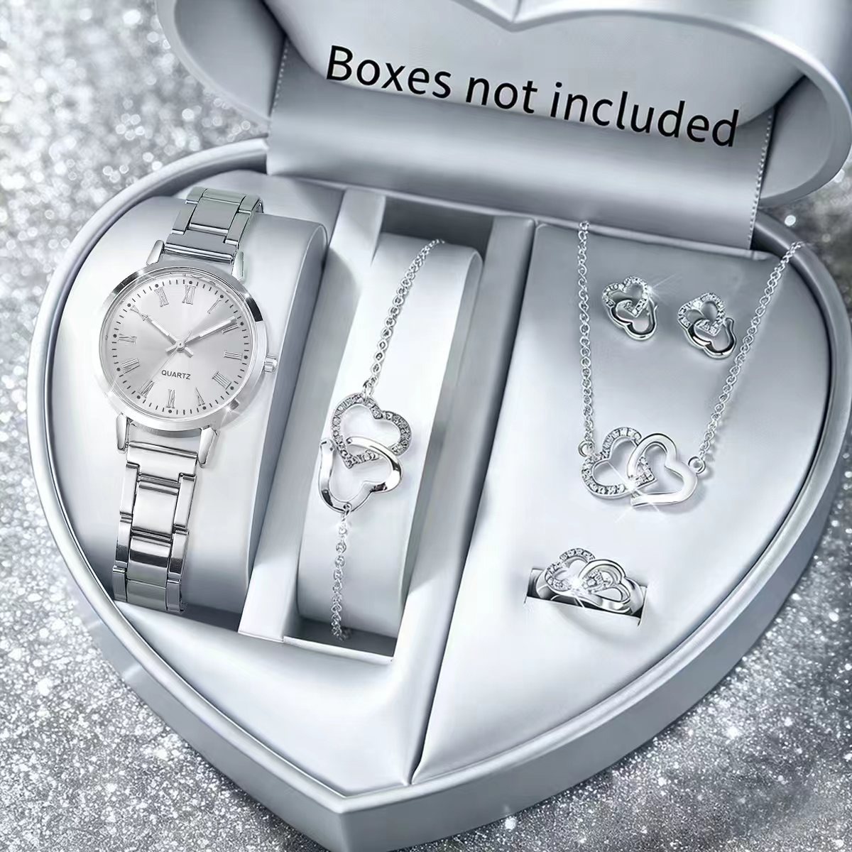 6 قطع من ساعات الكوارتز النسائ - مراجعة Jewelry Clasp Watches وسعره