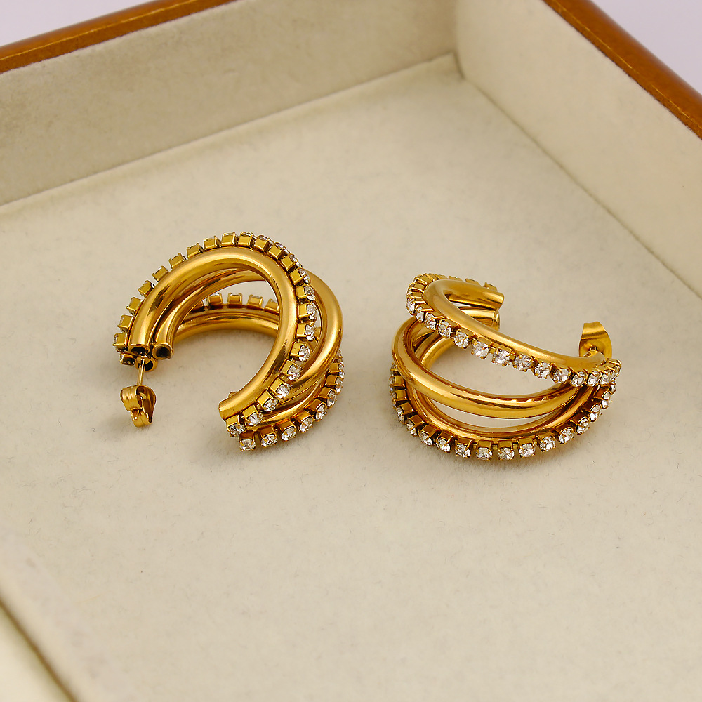 إكسسوارات DIY أقراط أنيقة على  - مراجعة Diamond Stud Earrings وسعره