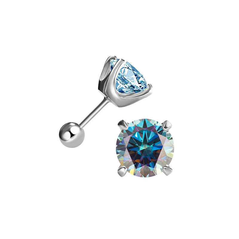 1/2 قيراط مويسانيتي وأقراط للر - مراجعة Diamond Stud Earrings وسعره