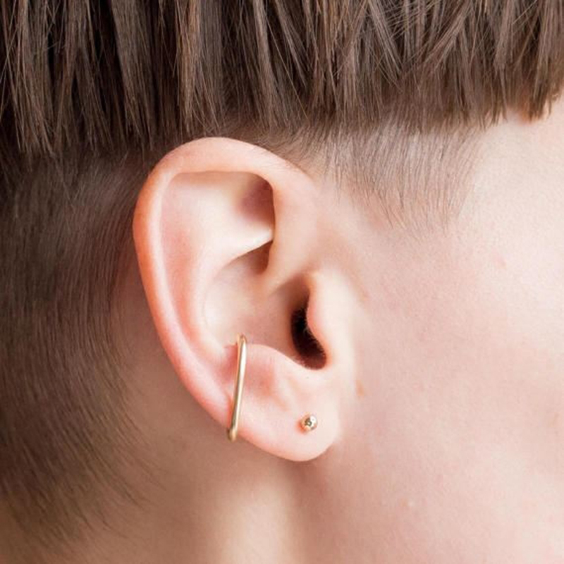 925 الفضة وهمية أقراط مشبكية ا - مراجعة Ear Cuff No Piercing وسعره