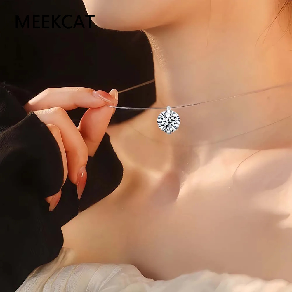 قلادة موسانيت 0.5-5 قيراط للنس - مراجعة Crystal Choker Necklace وسعره