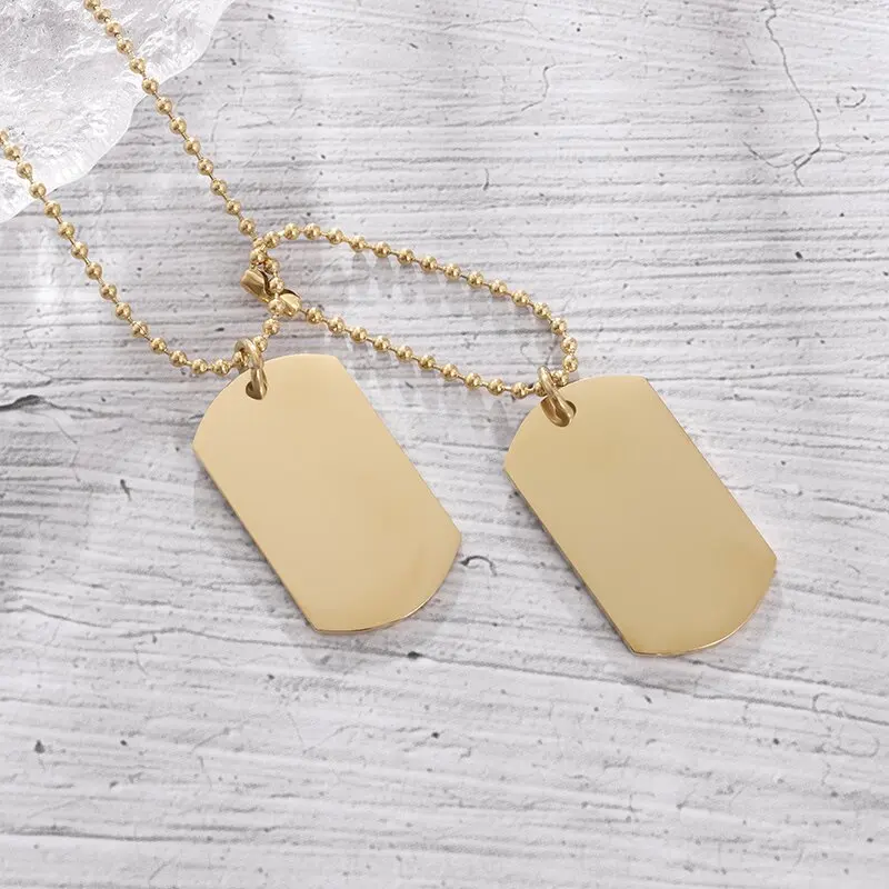 بسيطة الفولاذ المقاوم للصدأ مز - مراجعة Mens Dog Tag Necklace وسعره