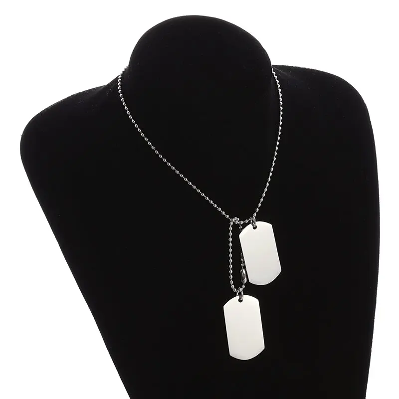 بسيطة الفولاذ المقاوم للصدأ مز - مراجعة Mens Dog Tag Necklace وسعره