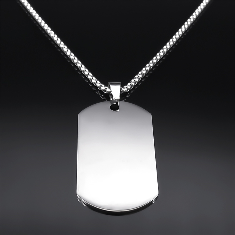 لا تخاف من أجلك معك قلادة الصل - مراجعة Mens Dog Tag Necklace وسعره