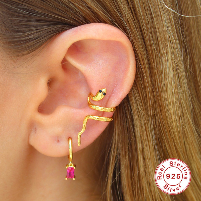 أقراط فضة استرلينية عيار 925 ب - مراجعة Ear Cuff No Piercing وسعره