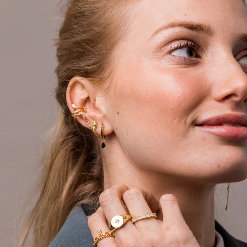 أقراط فضة استرلينية عيار 925 ب - مراجعة Ear Cuff No Piercing وسعره