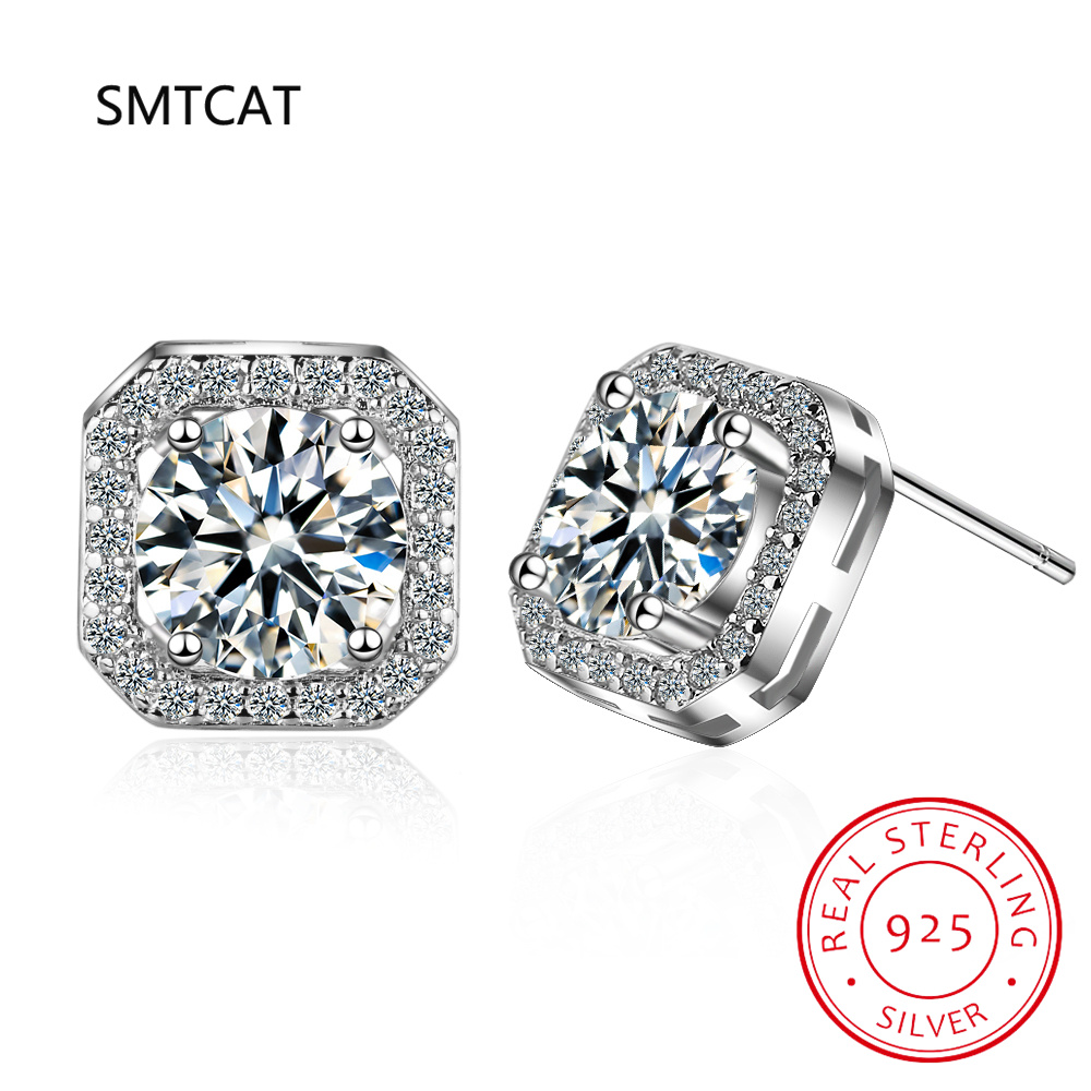 مربع قطع مويسانيتي الماس والمج - مراجعة Diamond Stud Earrings وسعره