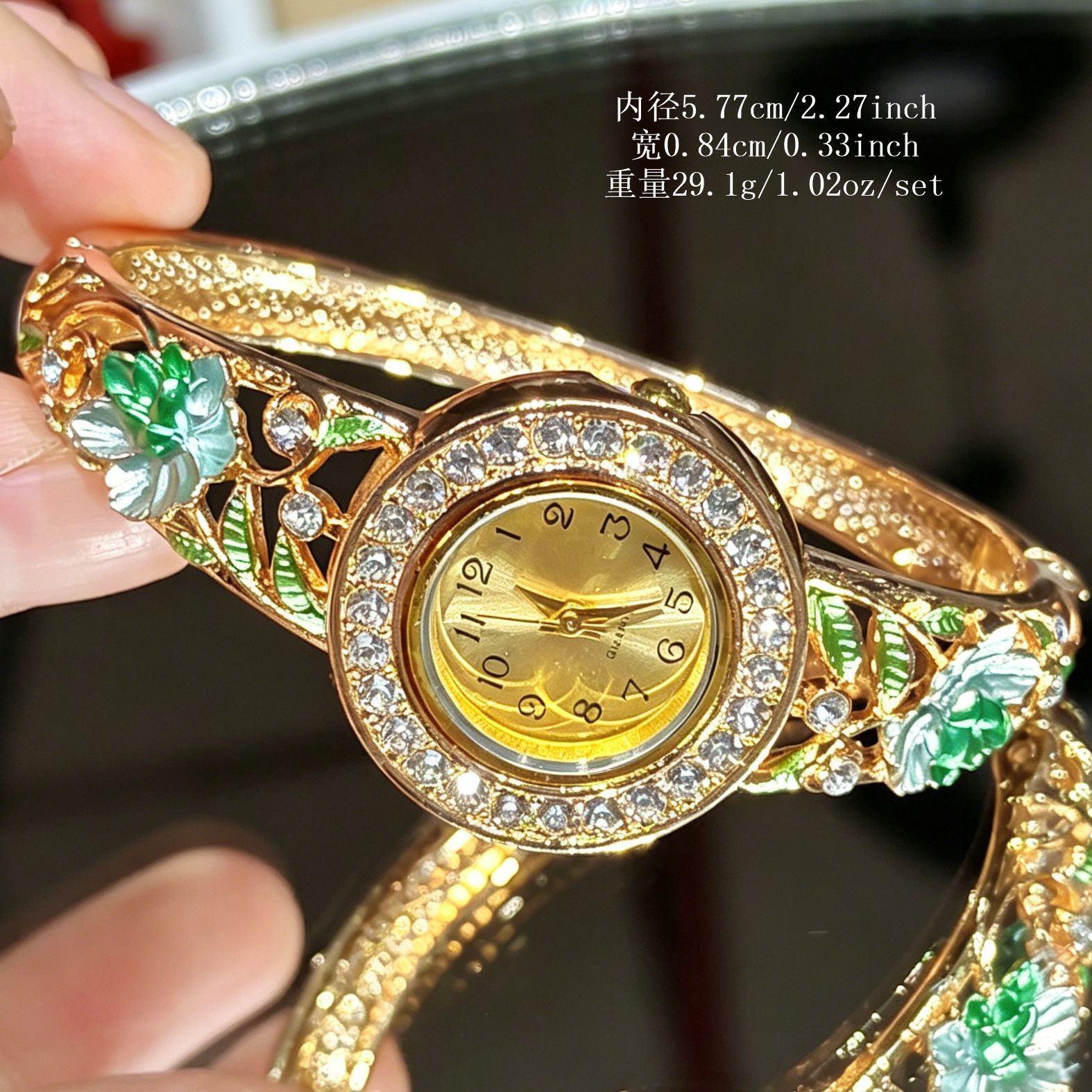 ساعة يد نسائية بتصميم زهرة مطل - مراجعة Jewelry Watches Vintage وسعره