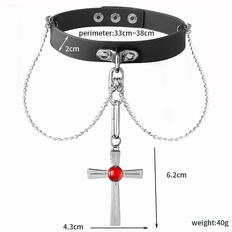 قلادة كريستال حمراء من Rosario - مراجعة Crystal Choker Necklace وسعره