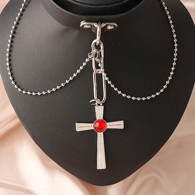 قلادة كريستال حمراء من Rosario - مراجعة Crystal Choker Necklace وسعره