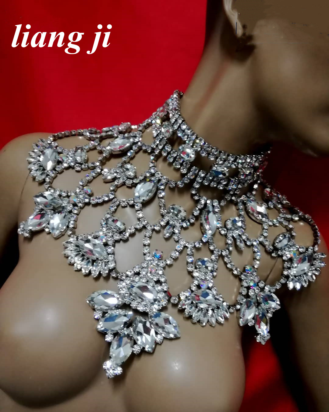 قلادة للنساء كريستال قلادة الم - مراجعة Crystal Choker Necklace وسعره
