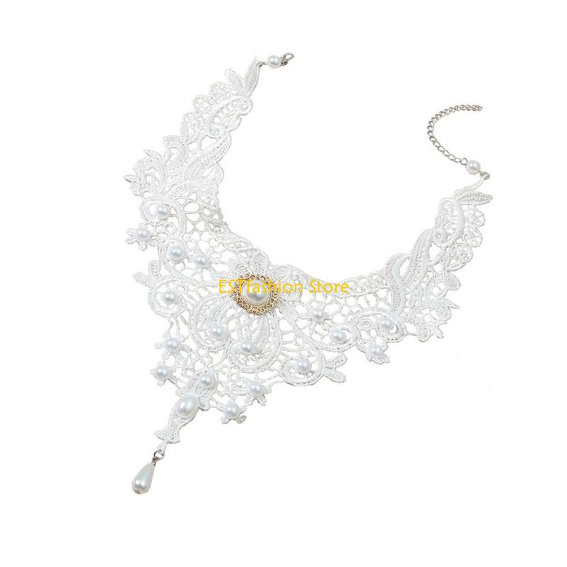 Y5GC الدانتيل المختنق قلادة ال - مراجعة Crystal Choker Necklace وسعره