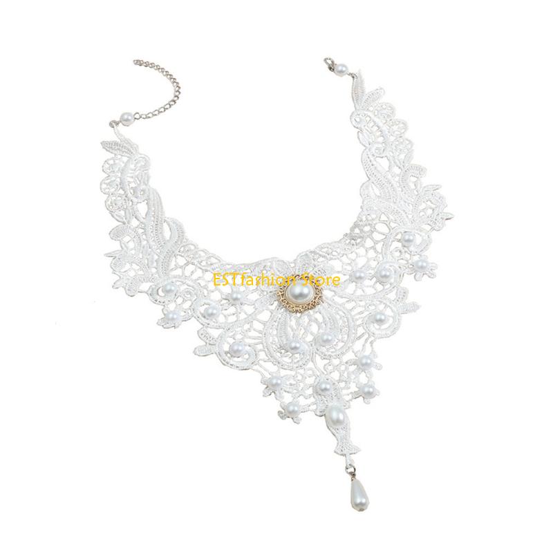 Y5GC الدانتيل المختنق قلادة ال - مراجعة Crystal Choker Necklace وسعره