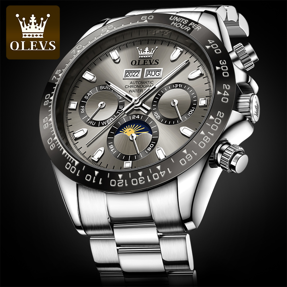 OLEVS 6654 ساعة رجالي فاخرة كر - مراجعة Rolex Watch Daytona وسعره
