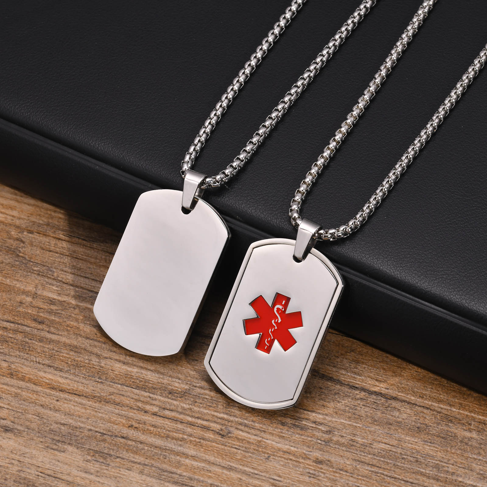 قلادة Vnox Medical Alert ID لل - مراجعة Mens Dog Tag Necklace وسعره