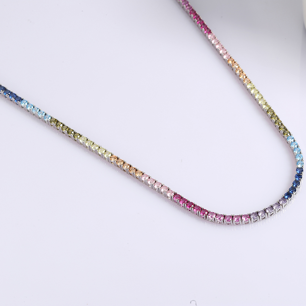 16-24 بوصة 100% غوارتي ريال 92 - مراجعة Crystal Choker Necklace وسعره