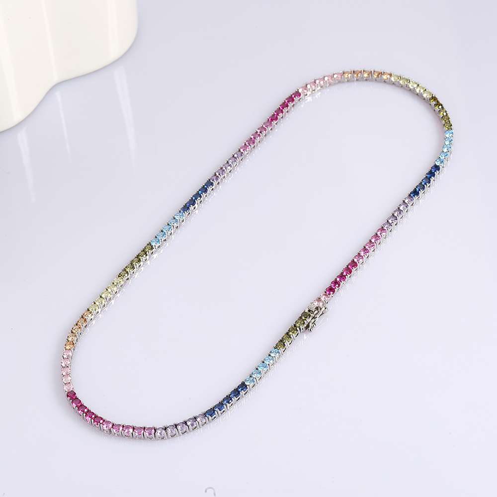 16-24 بوصة 100% غوارتي ريال 92 - مراجعة Crystal Choker Necklace وسعره