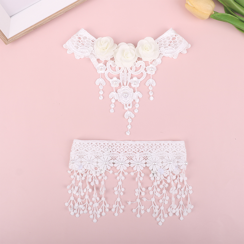 قلادة دانتيل كلاسيكية على الطر - مراجعة Crystal Choker Necklace وسعره