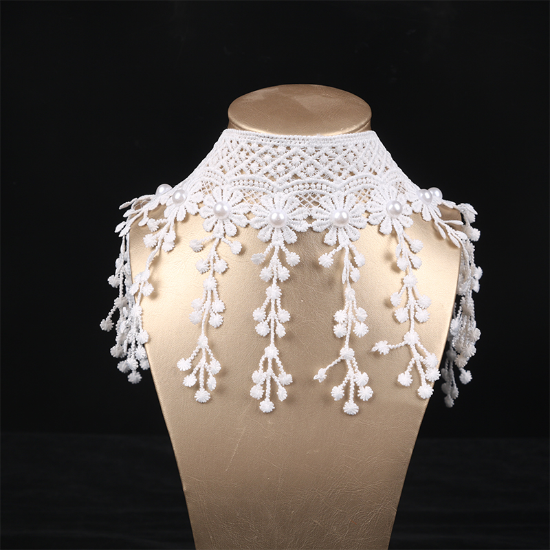قلادة دانتيل كلاسيكية على الطر - مراجعة Crystal Choker Necklace وسعره