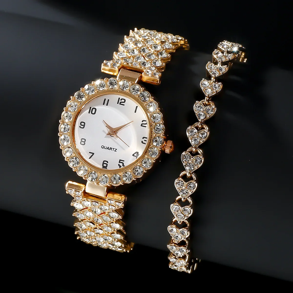 1 قطعة/2 قطعة مجموعة ساعات نسا - مراجعة Jewelry Watches Women وسعره