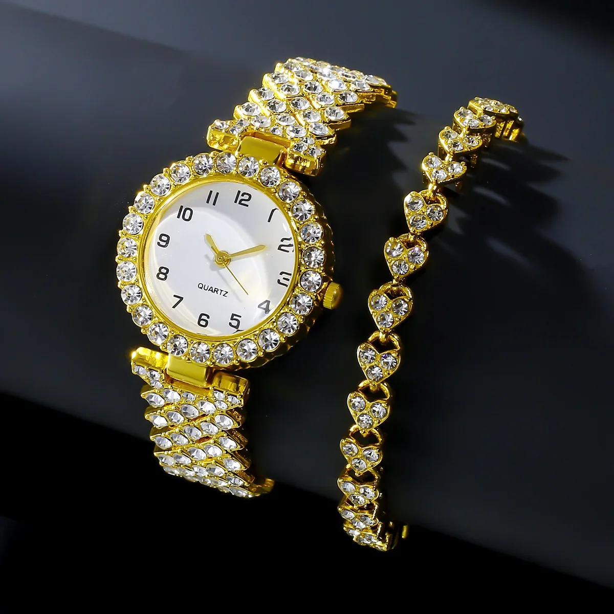 1 قطعة/2 قطعة مجموعة ساعات نسا - مراجعة Jewelry Watches Women وسعره