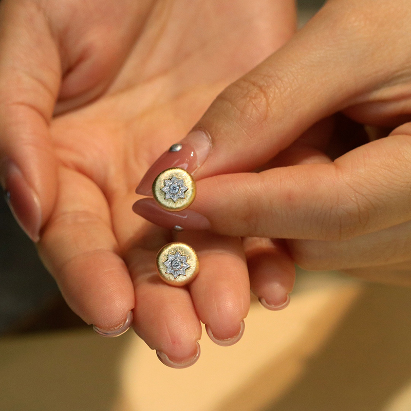 أقراط LUOWEND من الذهب الأصفر  - مراجعة Diamond Stud Earrings وسعره