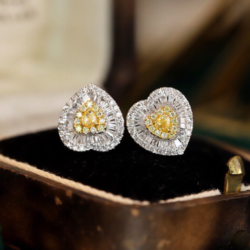 Aazuo ريال 18K الذهب الأبيض ال - مراجعة Diamond Stud Earrings وسعره