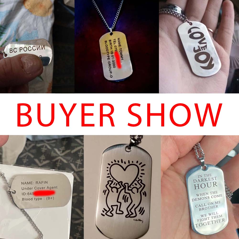 الجيش العسكري التكتيكية شخصية  - مراجعة Mens Dog Tag Necklace وسعره