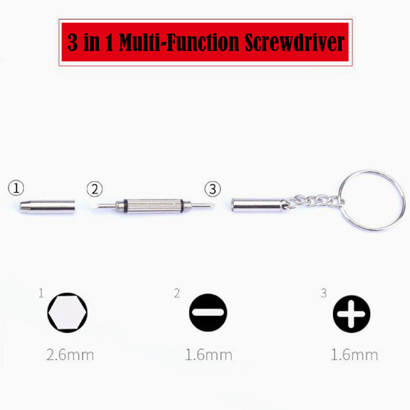 مفك براغي 3 في 1 للنظارات، طقم - مراجعة Watch Repair Tool Kit وسعره