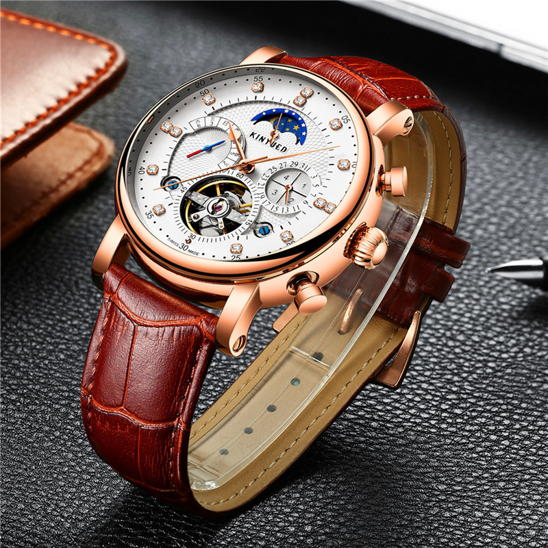 KINYUED-ساعة ميكانيكية أوتومات - مراجعة Rolex Watch Daytona وسعره