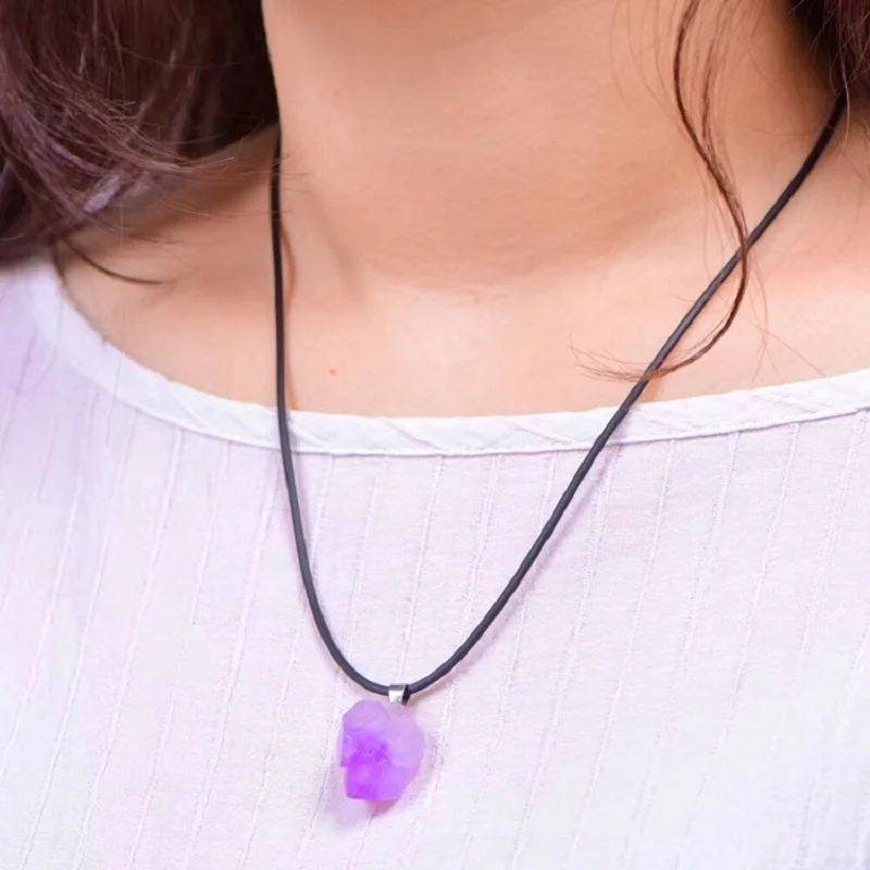 الجمشت الطبيعي زهرة قلادة الري - مراجعة Crystal Choker Necklace وسعره