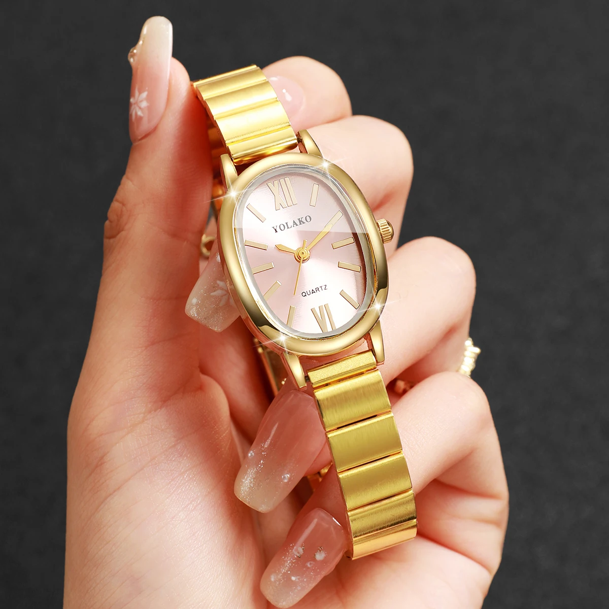 ساعة يد نسائية أنيقة بقرص وردي - مراجعة Jewelry Watches Women وسعره