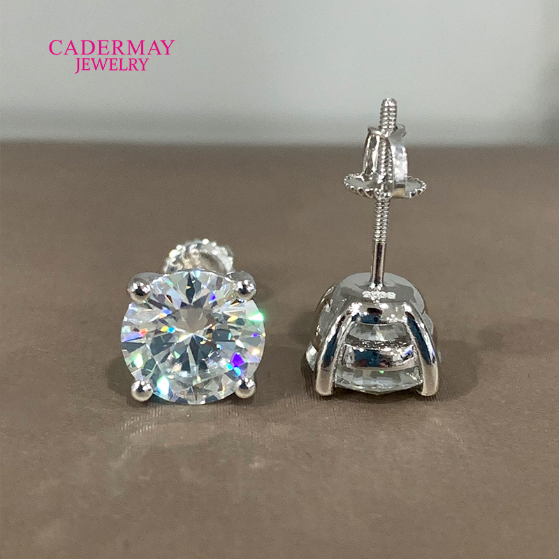 عالية الجودة 4 شوكات المسمار ا - مراجعة Diamond Stud Earrings وسعره