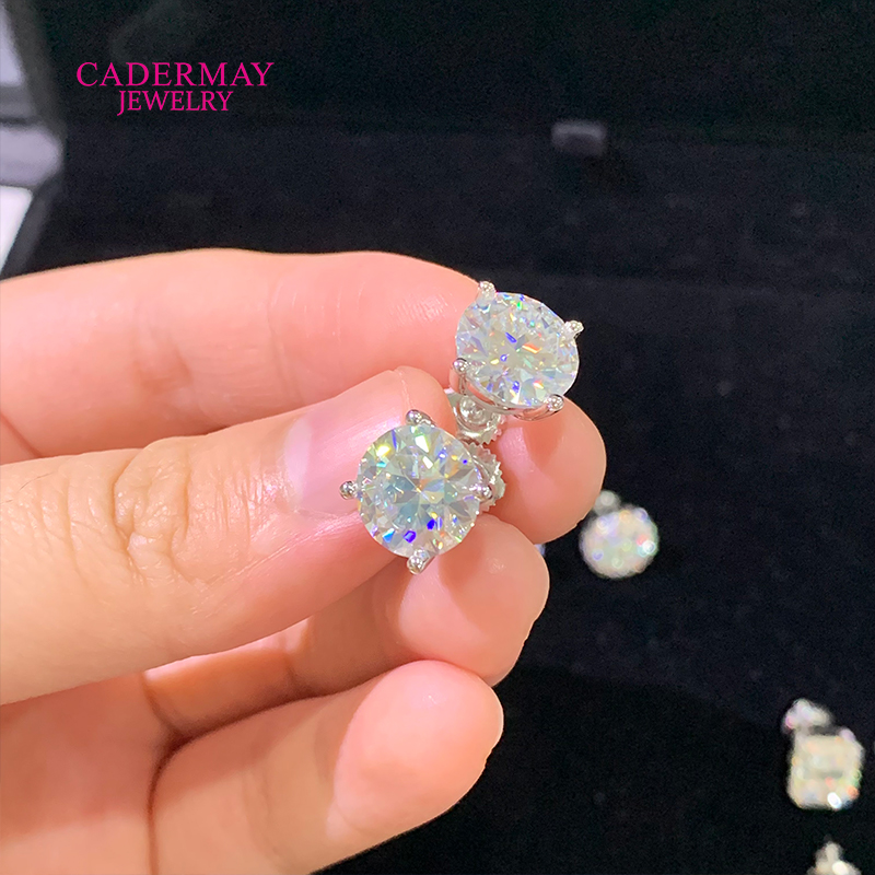 عالية الجودة 4 شوكات المسمار ا - مراجعة Diamond Stud Earrings وسعره